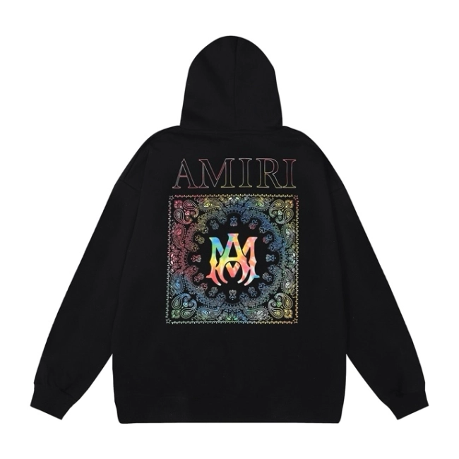 AMIRI Rainbow Bandana Logo Sweatshirt Hoodie