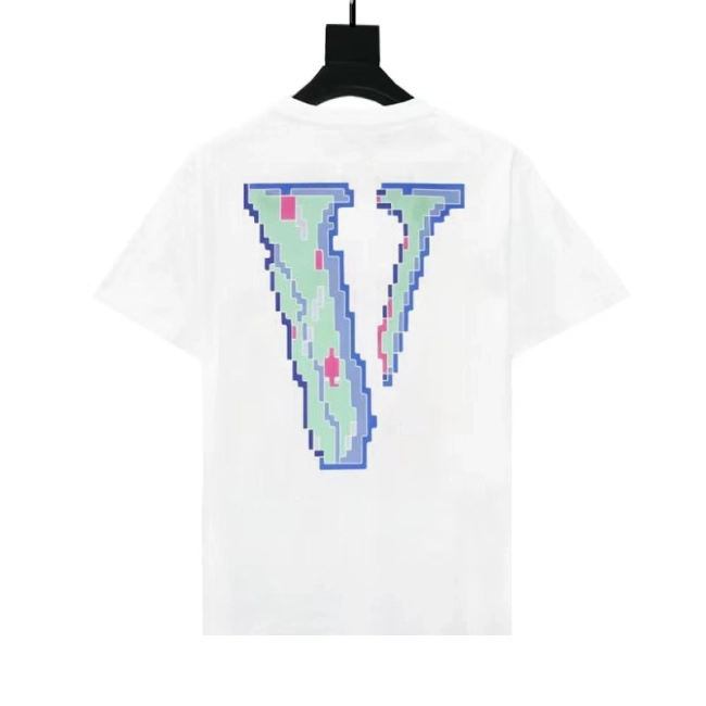 VLONE Pixel Style Letter Logo T-Shirt