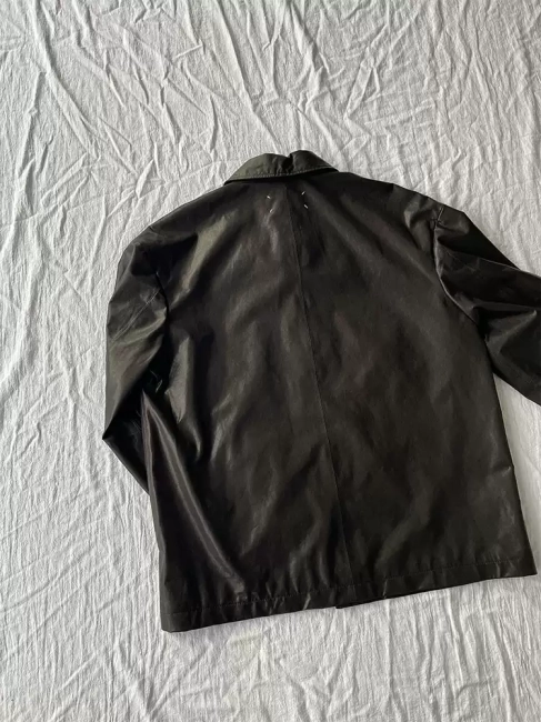 Maison Margiela multi-pocket leather jacket