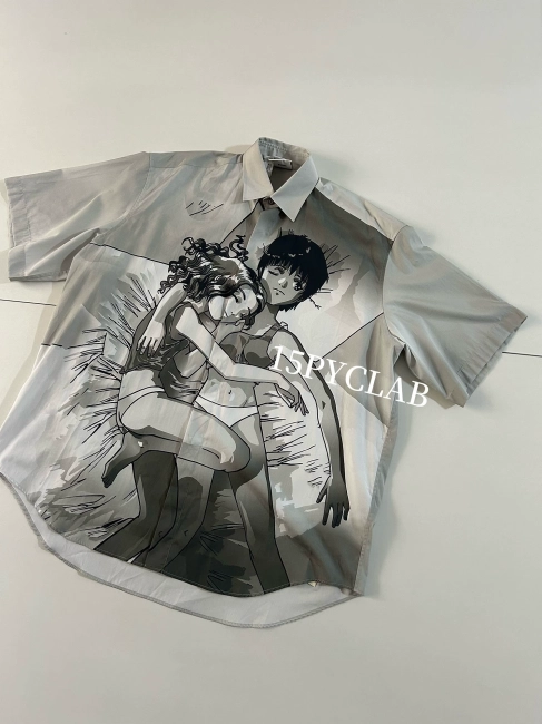 VETEMENTS M24SS anime digital printing short sleeve