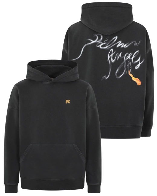 Palm Angels Heren Back Foggy Pa Hoody