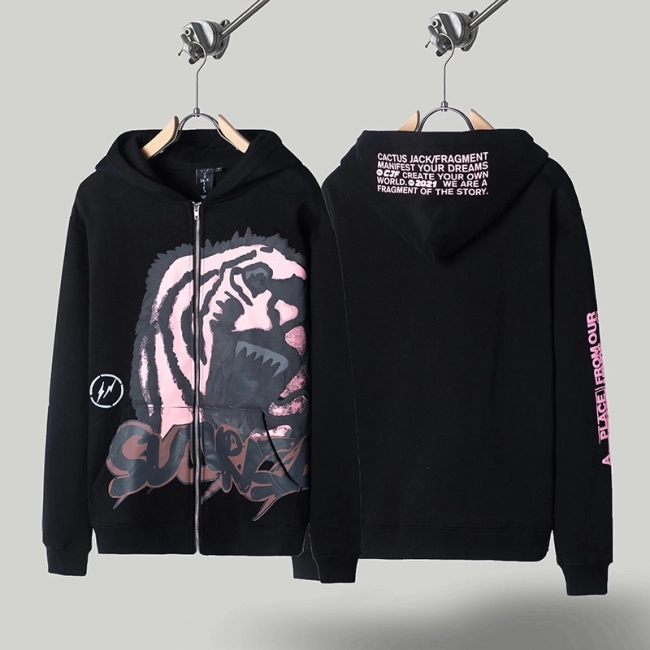 Travis Scott Cactus Jack x Fragment Sunrise Zip-Up Hoodie