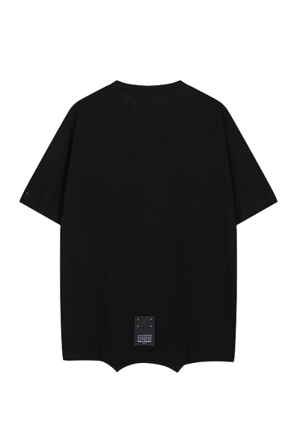 Maison Margiela Asymmetrical Hem Logo Print T-shirt