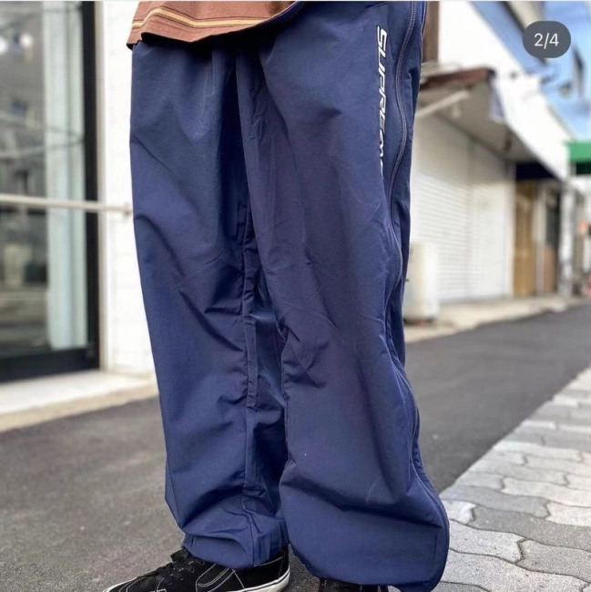 Supreme Full Zip Baggy Warm Up Pant