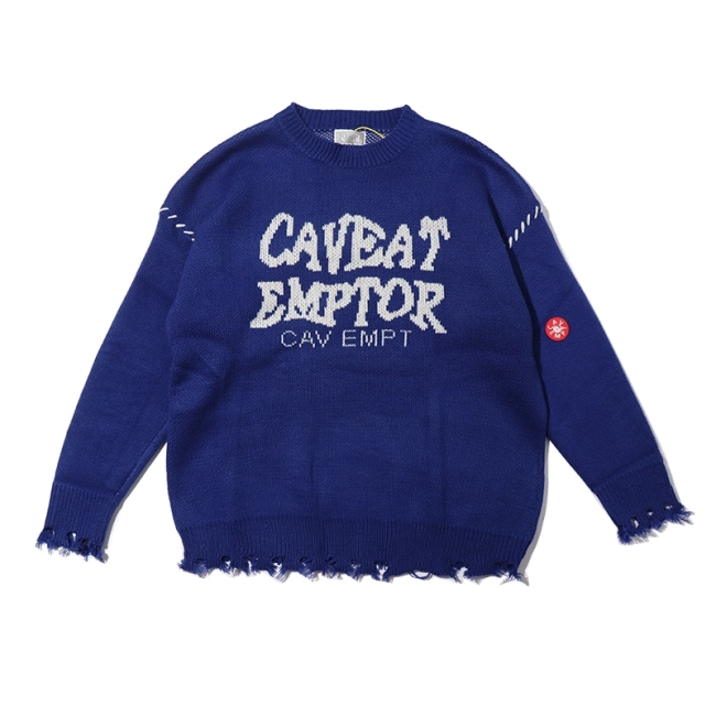 LIFE CAVEMPT C.E Thickened Loose Knitted Sweater