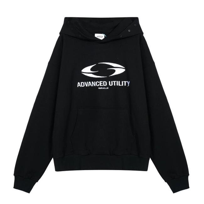 Grailz Circular Logo Letter Embroidery Hoodie