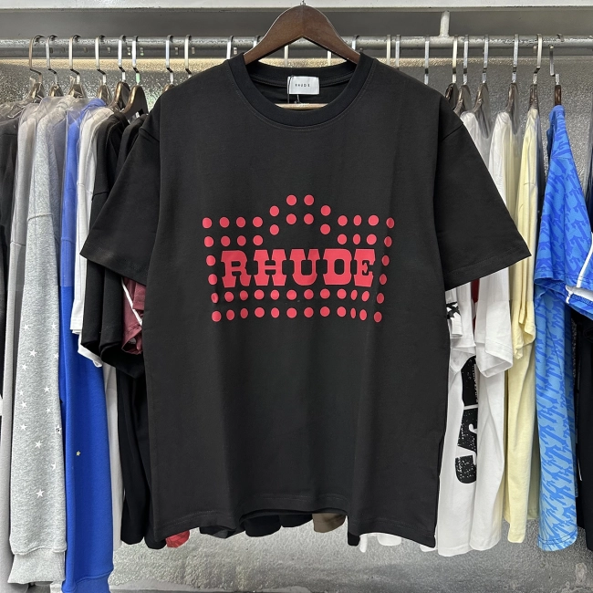 Rhude Flocked Burnout Tee