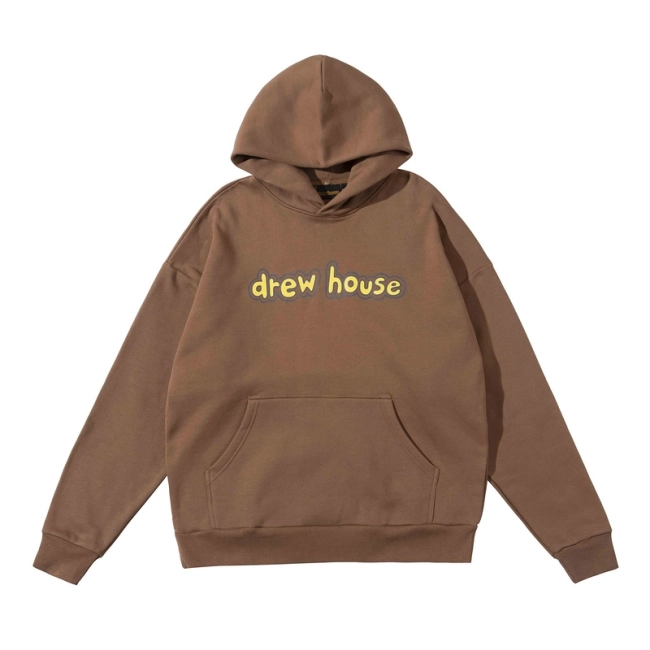 DREW HOUSE Brown Cartoon Font Hoodie