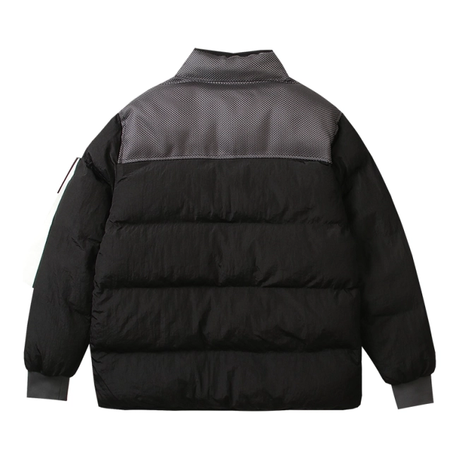 Stone Island Multi-element patchwork down jacket