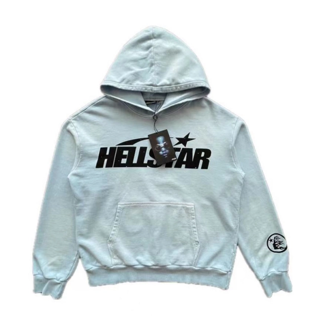 HELLSTAR Fire Sky Blue Hoodie