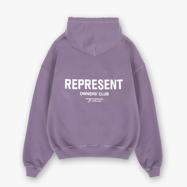 REPRESENT Minimalist Slogan Logo Hoodie