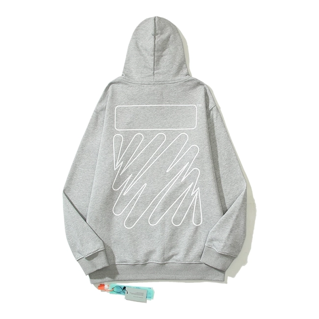 Outline Wave Diag Slim Hoodie