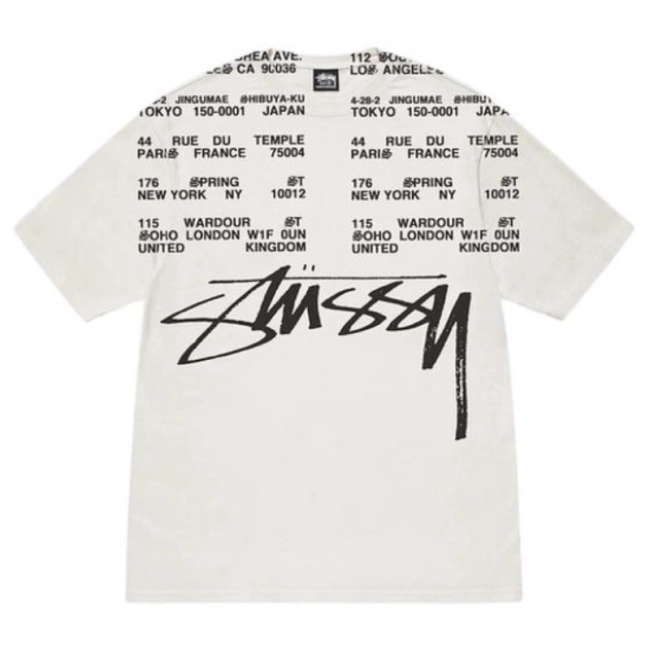 Stüssy Locations Pigment Dyed Tee