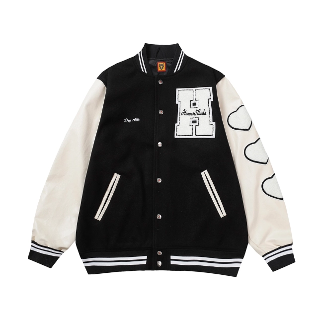 HUMAN MADE Letter Embroidery Patchwork jacket