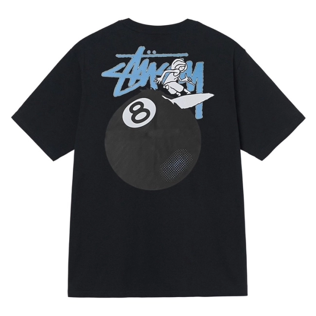 Stüssy Black 8 Print Tee