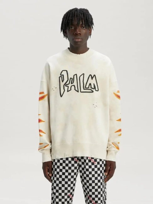 Palm Angels Flame Print Sweatshirt