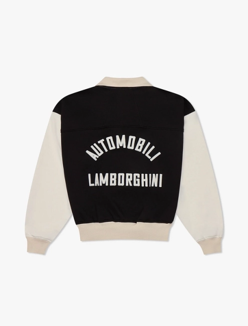 RHUDE Letter Logo Embroidery Colorblock Collar Button Sweatshirt