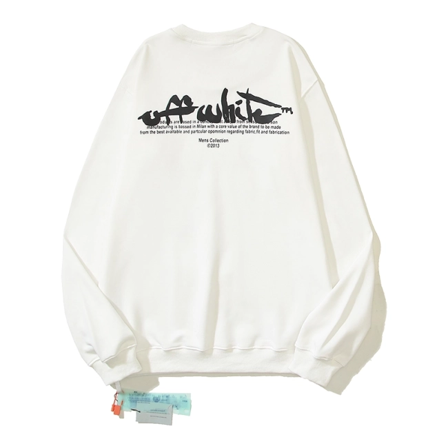 Off-White  Paint Script Logo Sweatshirt