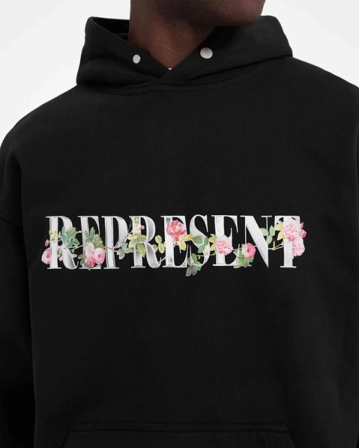 REPRESENT Floral Initial Hoodie