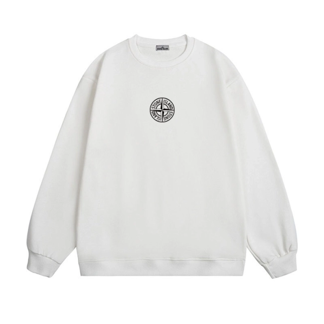 Stone Island Sweatshirt 23FW Classic Sleeve Logo Badge Plain  Sweatshirt