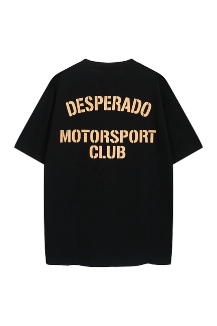 RHUDE Racing Club Slogan Letters Logo T-Shirt