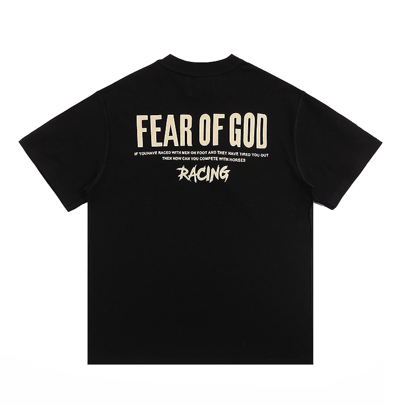 Fear of God ESSENTIALS Racing T shirt Foooound